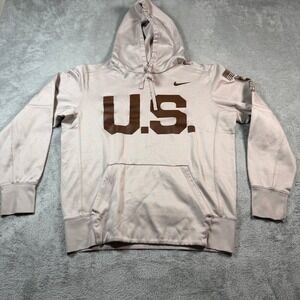 Nike Army Therma Hoodie Mens Medium Tan U.S. Knights Fleece Pullover